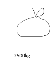 2500kg